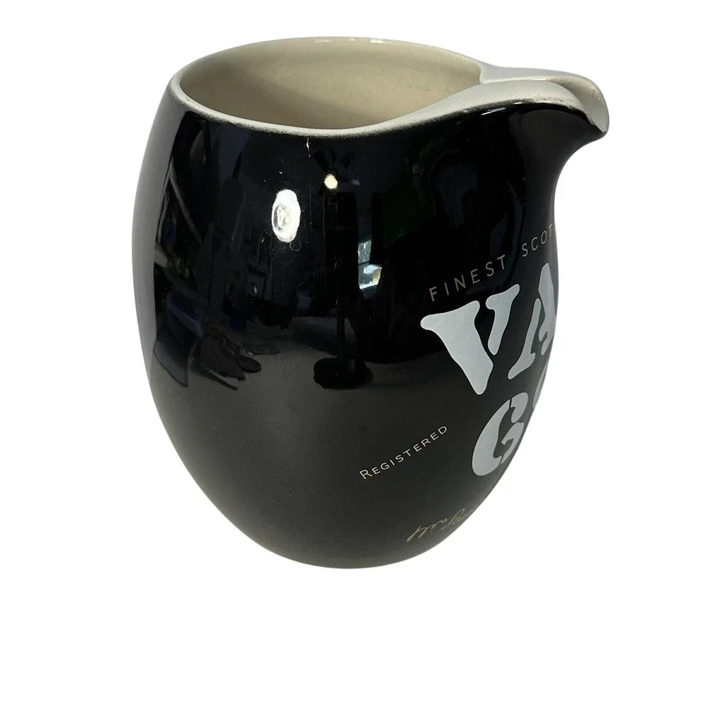 Vat 69 Scotch Whisky Water Pitcher Wade Regicor London England Black Pub Jug